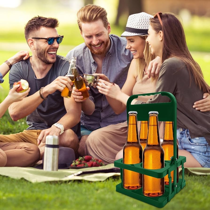 Amazon｜ビールバスケットワインラックホルダー、牛乳瓶ホルダー